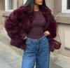 2024 European & American Women's Faux Fox Fur Long Sleeve Coat - Elegant, Fashionable Autumn/Winter Outerwear