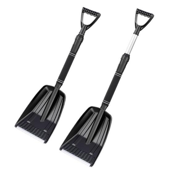 Snow Shovel Lightweight Foldable Snow Shovel Car Trunk Compact Portable Snow Shovel with Non-Slip Grip Snow Removal Tool