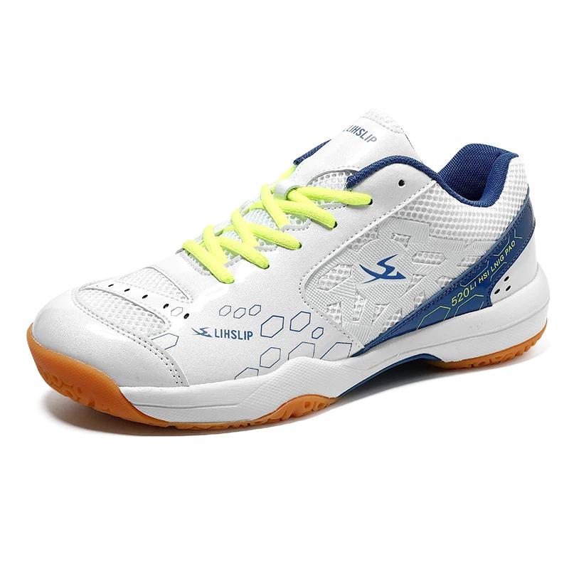 Badminton Shoes for Men Women Quality Outdoor Man Professional Sports Trainer Blue Pink with Male Table Tennis Sole Sneakers
