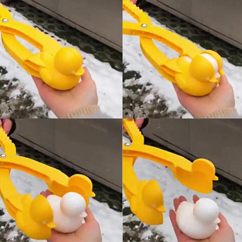 Outdoors Snowball Clip Snow Grasping Clamps Tool Multi-Shape Cartoon Snowballs Grabber Throw Snow Ball Sports Toys Kids Gift