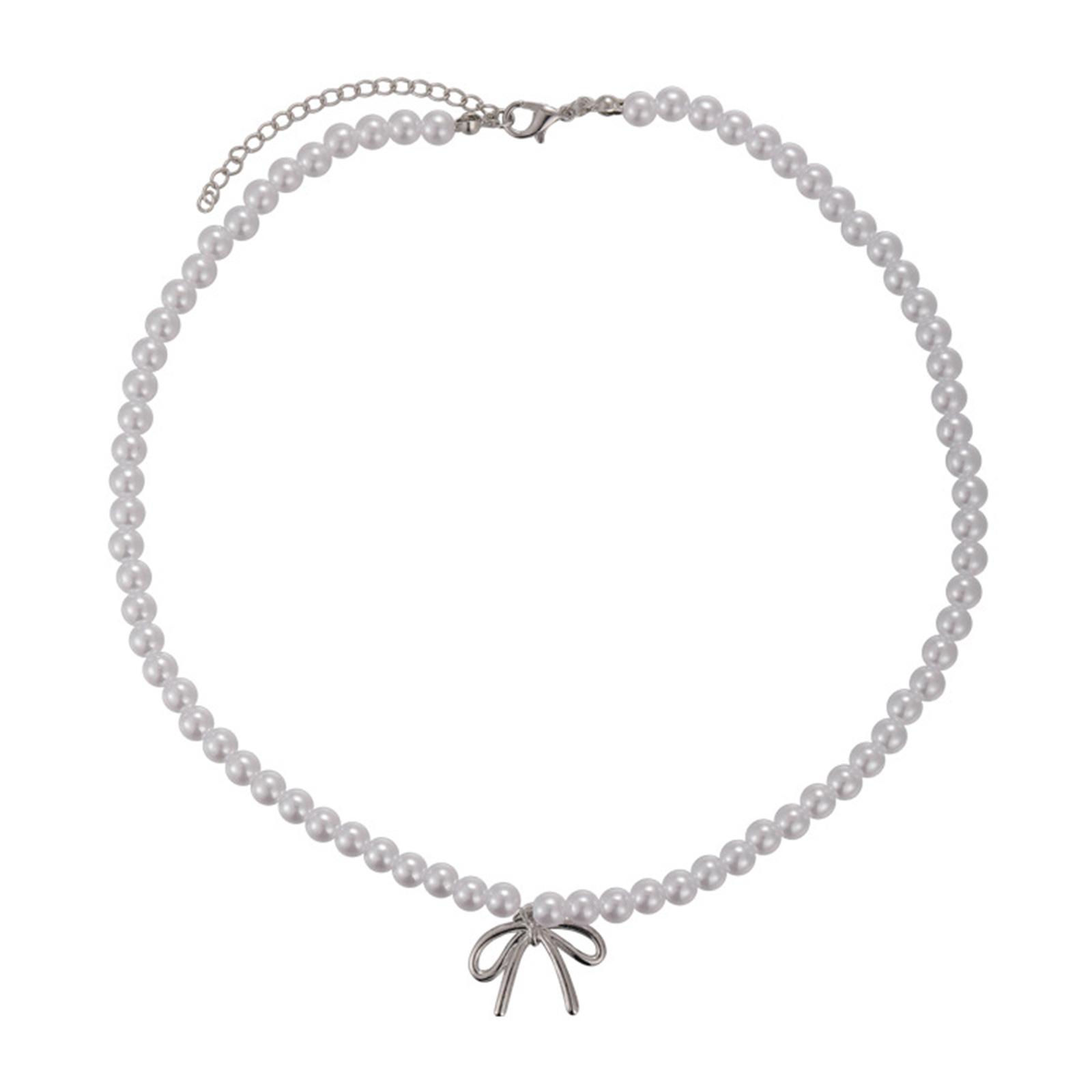 

Стильные серьги-банты/ожерелье, красивые серьги-банты, нежные искусственные жемчужины, украшения-банты 2