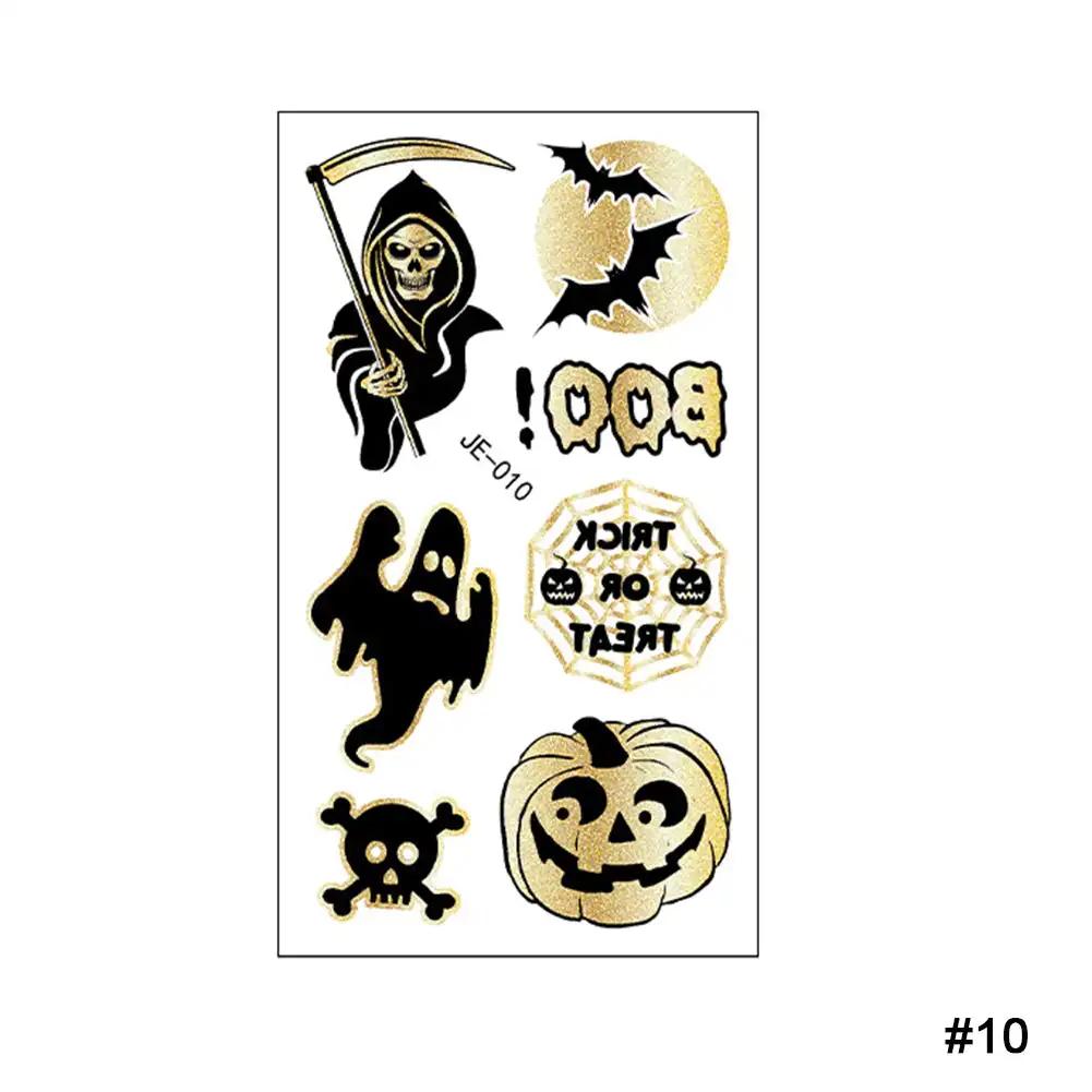 Shoulder Thorn Tattoo Sticker Halloween Cosplay Punk Fake Tattoo for Woman Man Clavicle Tatuajes Temporales Faux Tatouage Femme