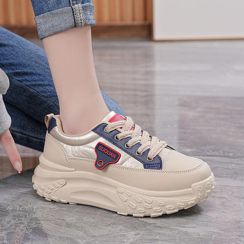 Spring new dad shoes ins street shooting student running sneakers increase height and leisure K 35 синий