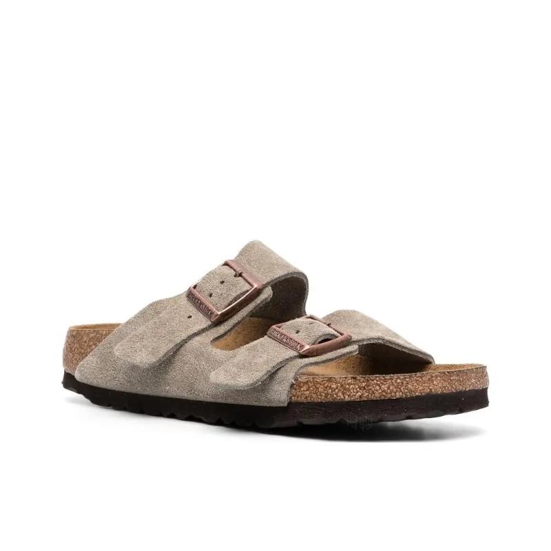Унисекс нескользящие повседневные шлепанцы Birkenstock, цвет тауп, 951303 44