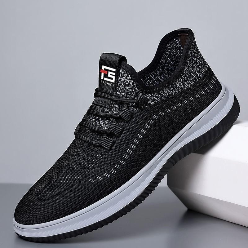 Men's Shoes Autumn New Breathable Mesh Casual Shoes Thin Lightweight Hollow Mesh Sports Shoes