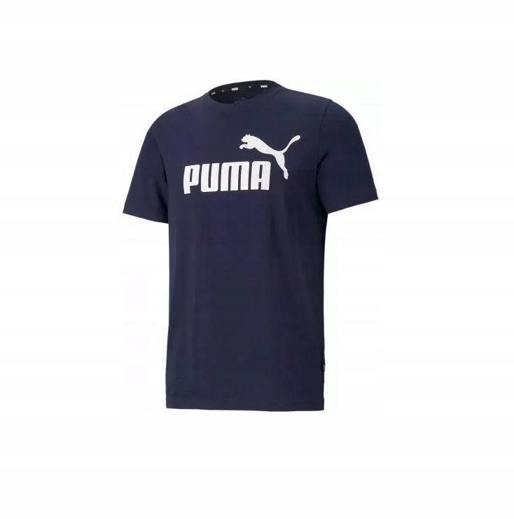 Y7413 T-shirt men's PUMA 586666 06 navy blue XS