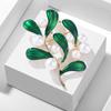 Fashion Match Personality Inlaid Pearl Brooch Corsage Flower Female Jewellery Accessories Long-Lasting Color Exquisite Hypoallergenic Brooch BFF Gift