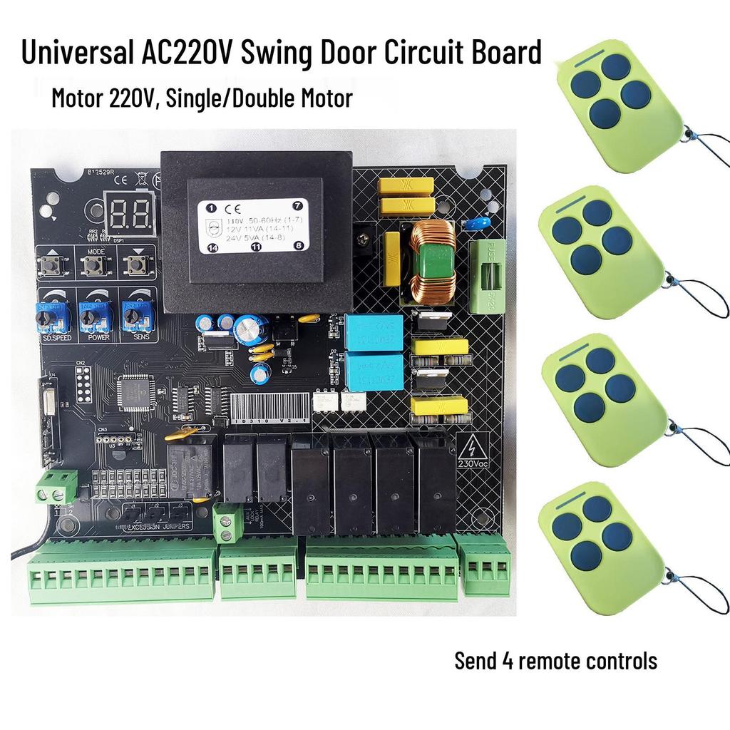 Universal AC Sliding Door Opener Circuit Board with Mobile App Remote Control (ID120)