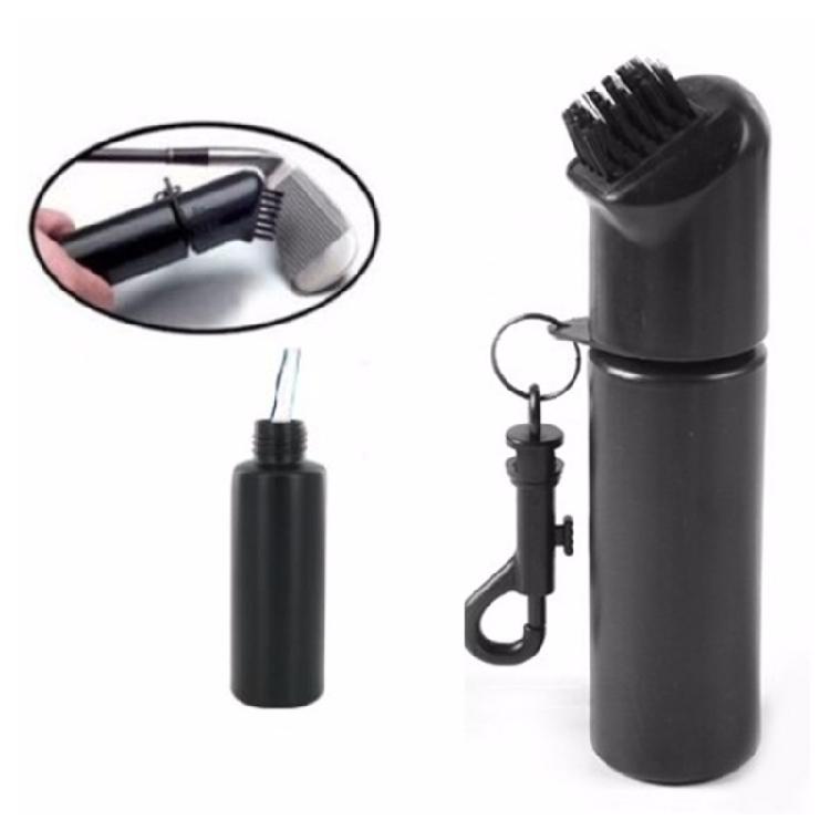 Practical Golf Putters Ball Cleaner Golf Double Sided Brush Grooves Cleaner With Carabiner Golf Club Cleaning Tool