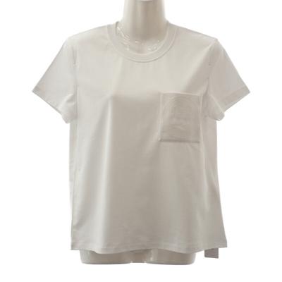HERMES H4H4615DA 38 Kortærmet T-shirt hvid bomuld Kvinder