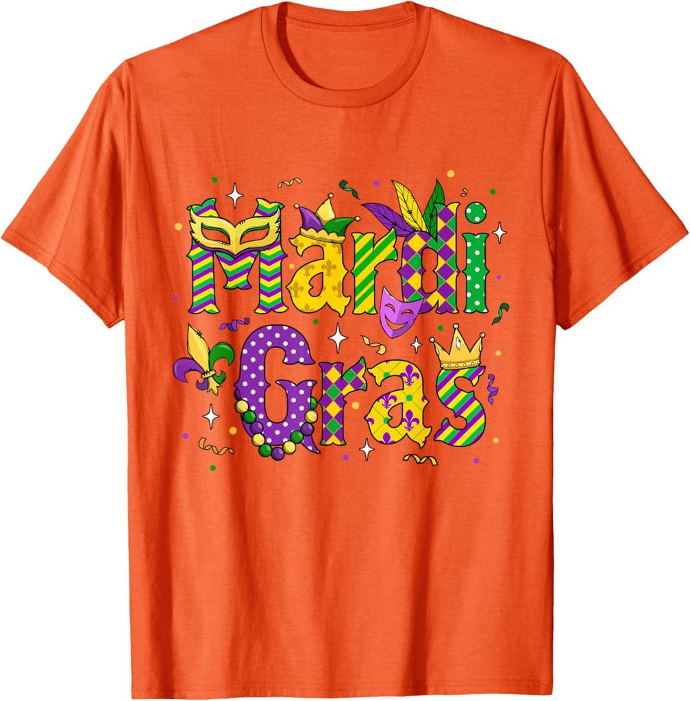 Funny Mardi Gras Parade Outfit Jester Hat Men Women Kids TShirt Unisex Fashion SpringSummer 2026 New Arrival