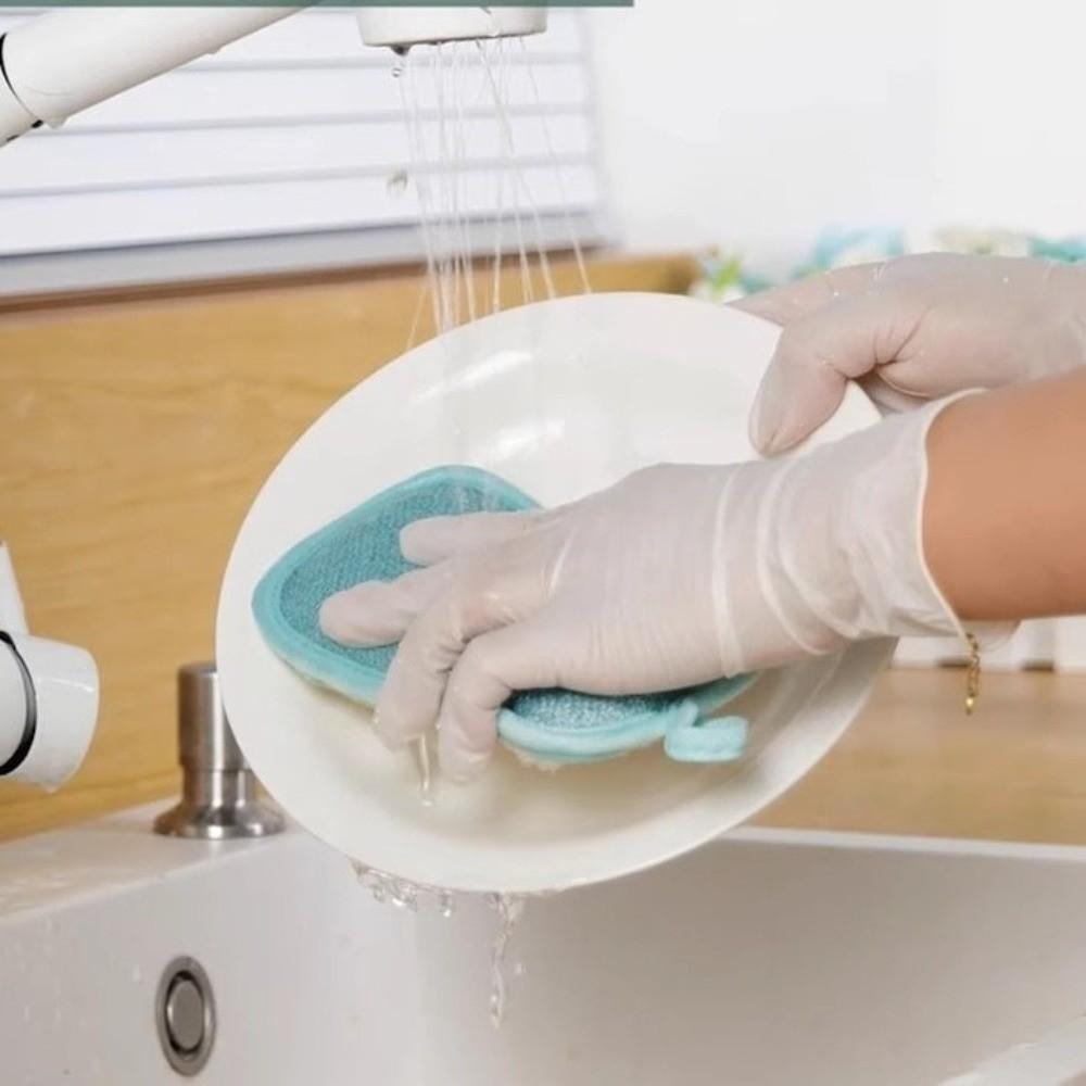 Doublesided Kitchen Cleaning Sponges Durable Scouring Pad Steel Wool Cleaning Cloth Scrubber