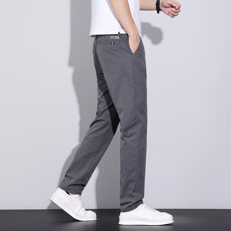 New summer thin casual pants men's loose straight small feet trend versatile long pants men
