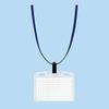 Kokuyo Hanging Name Tag Soft Case Blue 10 Pcs Naff-S180-10B