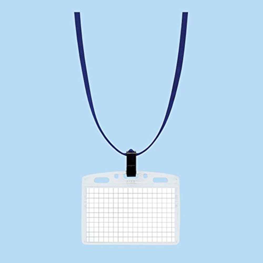 Kokuyo Hanging Name Tag Soft Case Blue 10 Pcs Naff-S180-10B