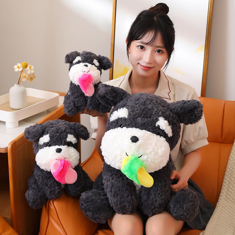 Dopamine Dog Plush Toy Doll Sitting Puppy Pet Doll Child Soothing Accompany Dog