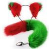 Fox Anal Plug Fox Tail Bow Butt Plug Cute Bow-Knot Soft Cat Ears Headbands Erotic Cosplay Accessories Nipple Clamps SM Sex Toys