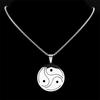 Trendy BDSM Symbol Pendant Necklace for Men Women Stainless Steel Silver Color Necklace Hip Hop Party Chain Jewelry N8096S06