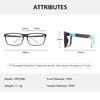 Colorful TR90 Rectangular Full Rim Flexible Boys And Girls Comfortable And Durable Glasses Frame For Optical Prescription Lenses