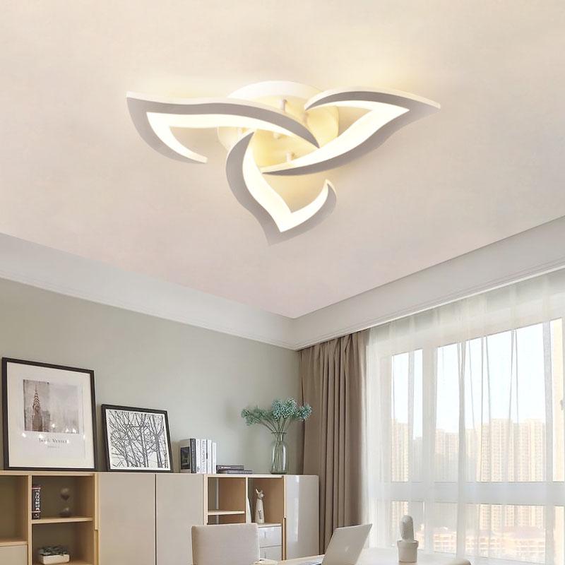 LED Taklamper 3/5 Vinkel Stjerne Innendørs Belysning Soverom Stue Arbeidsrom Gang Balkong Hjemmeinnredning Svart Hvit Lampe Lysekrone