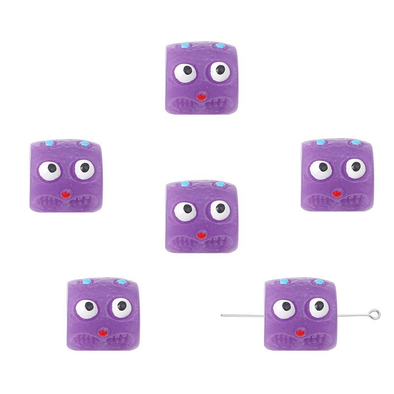 

Причудливые расписанные вручную бочкообразные смоляные бусины Спанч Боба для изготовления ювелирных изделий своими руками, браслетов