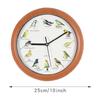 10inch Quartz Singing Bird Wall Clock with Names Songs For Home Decoration