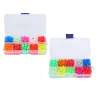 1000pcs/box Fishing Luminous Stopper Beads Colorful Block Beans Set Fishing Accessories