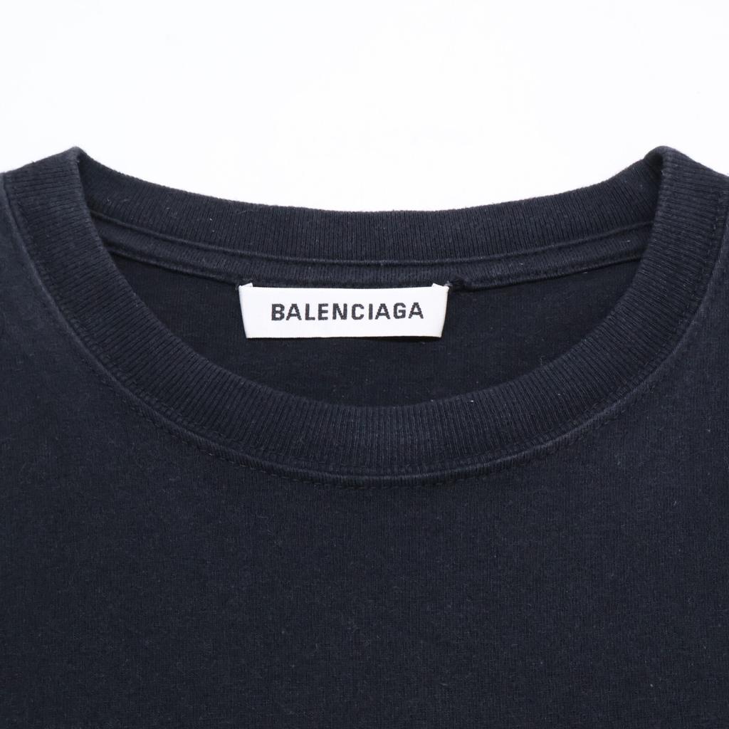 Balenciaga [Domestic Regular] 570813 BB Logo Short Sleeve T-Shirt/ Tops M blackUsed