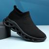 Men Comfortable Casual Sports Shoes Lightweight and Breathable Socks Fashionable and Simple Small Black Shoes Sneakers