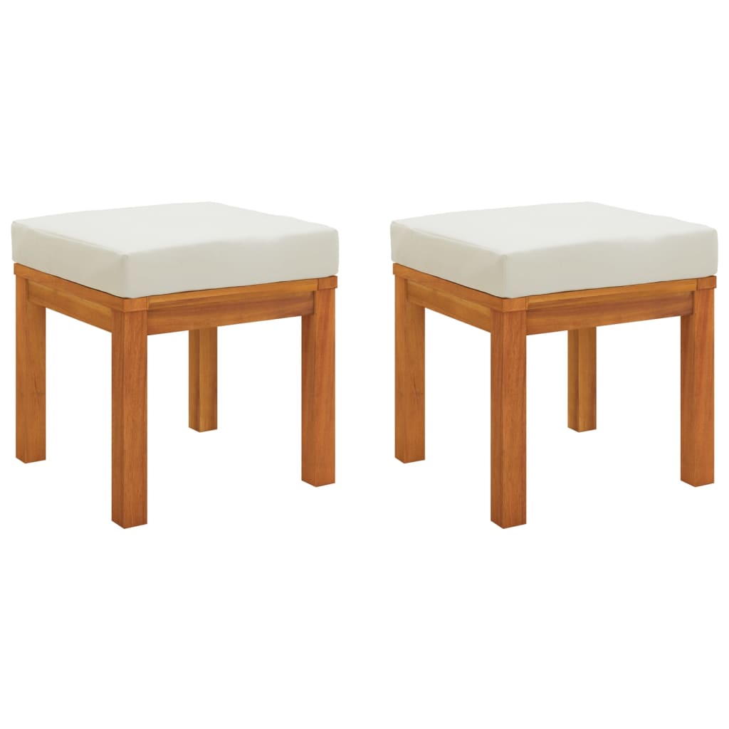 3 Piece Garden Dining Set with Cushions Solid Acacia Wood