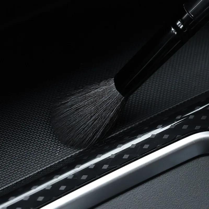 Auto Detail Pinsel Ultraweiche Borsten Reinigungsbürste Auto Innenraum Detailing Staubwedel Armaturenbrett Lüftungsschlitz Langer Griff Reinigungsbürsten
