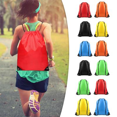 Drawstring Sports Gym Bag, Drawstring Backpack Drawstring Bag For School Sports Travel Beach
