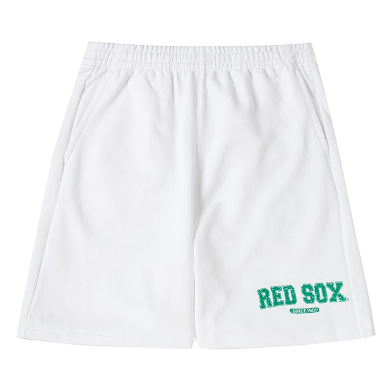 

New MLB Boston Red Sox Casual Shorts Unisex White 3ASPV0633-43WHS S