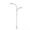 Double Head Model Street Lamp 12V Low Electrical Potential Miniature LED Lamppost Realistic Design