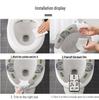 Cartoon Stick-on Washable Toilet Seat Cushion - Universal, Cuttable, Four Seasons Use