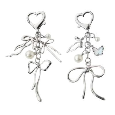 Practical Keychain Bowknot Charm Multifuntional Key Decors Fashion Key Pendant Present for Teens and Youthful Adult