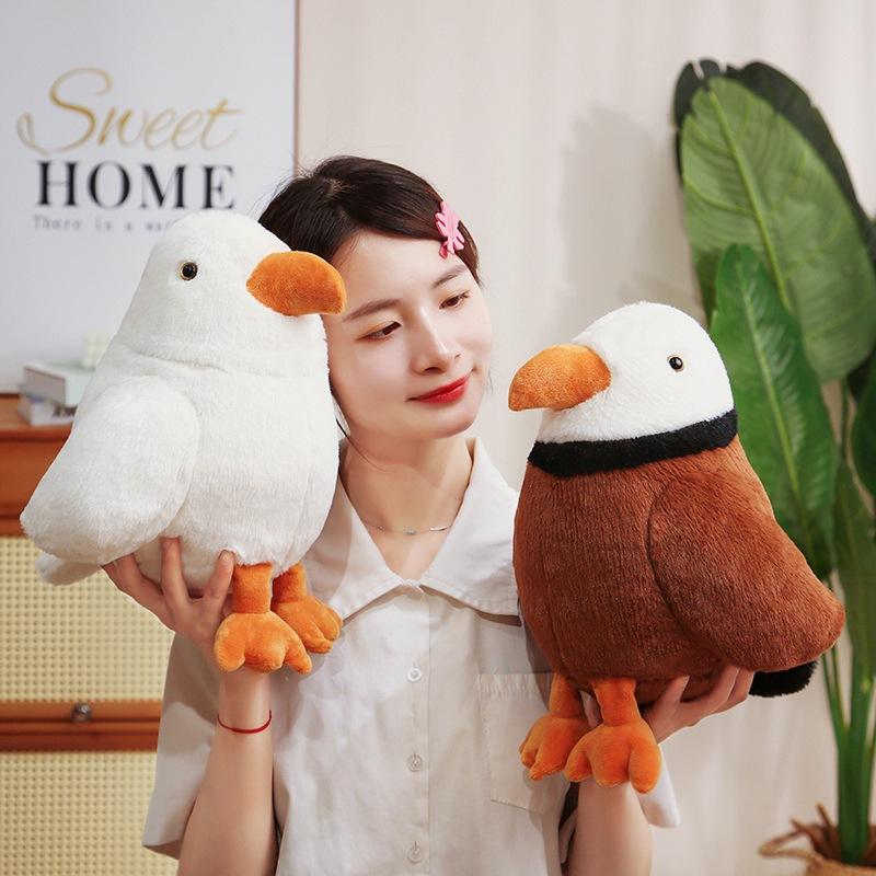 Cute Cute Eagle Doll Plush Toy Bird Sea Eagle Doll Home Pillow Ornament Boy Doll