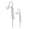 Stainless Steel Threaded Fishing Bait Needle Soft Worm Connector