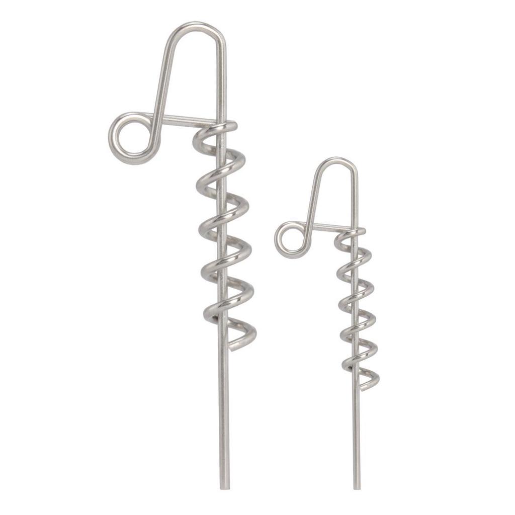 Stainless Steel Threaded Fishing Bait Needle Soft Worm Connector