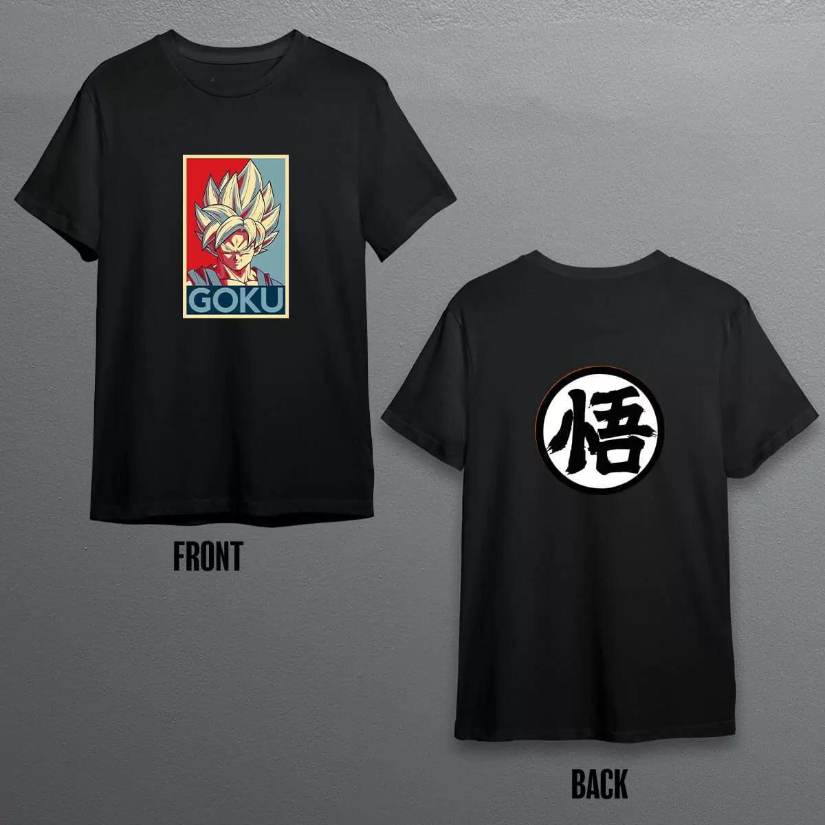 2025 Summer Dragon Ball Goku 100 Cotton Printed Tshirt Mens New Anime Printed Casual Japanese Loose Plus Size Casual Y2k 4XL