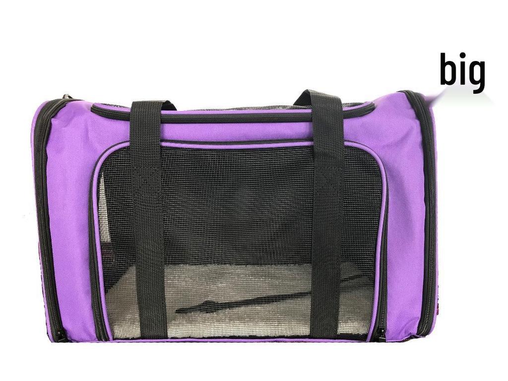 Foldable Large Capacity Pet Travel Crossbody Bag for Cats and Dogs