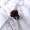 Gothic Red Rose Rings Pagan Vintage Halloween Cool Girl Gift Party Jewelry Rings