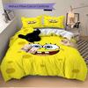 Spongebob Squarepants Print 3Pcs Bedding Setduvet Cover With 2 Bedropillowcase Home Birthday Gift