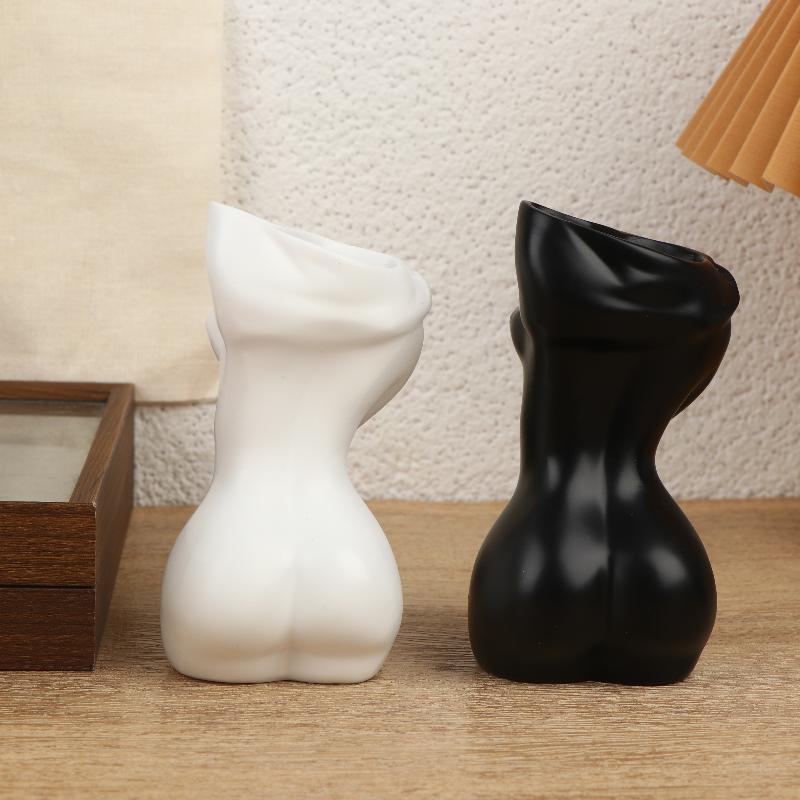 Vase Corporel Forme Féminine Forme du Corps Vase Statue Corporelle Décorative Vase Unique de Corps Féminin Vase de Corps pour Femmes