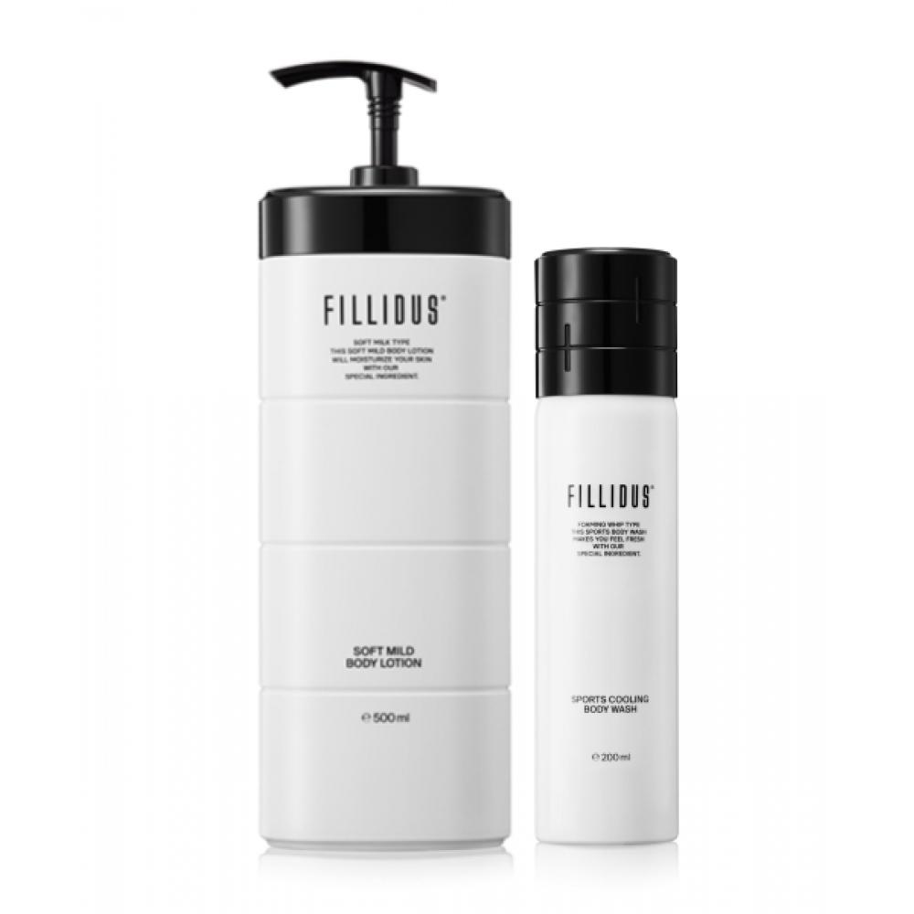 Fillidus Mild Body Lotion 500ml +sports Cooling Body Wash 200ml none