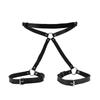 Cintura da donna taglie forti, Harness per gamba e glutei in ecopelle punk, Fashion Harness a giarrettiera in ecopelle, Cintura per outfit Rave.
