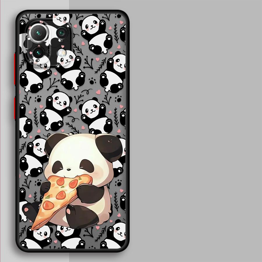 

Cute Panda Back Phone Cover Case for Xiaomi Mi 12x 13 11 Lite 14 13 Pro 12T 10T 11T Xiaomi 14 Pro