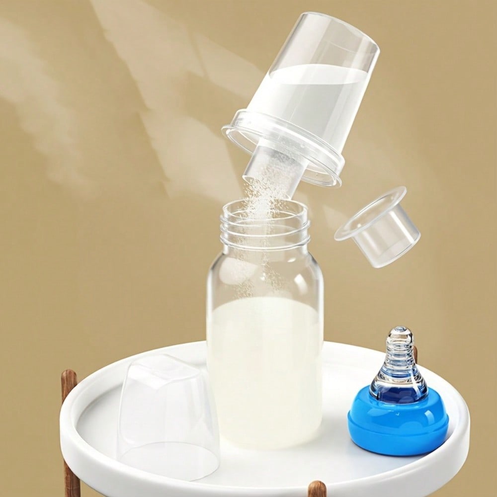 Boîte Portable pour Lait en Poudre et Stockage, Boîte Compartimentée Multifonctionnelle pour Collations, Récipient de Stockage Étanche pour Sacs