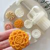 20g Mini Flower Moon Cake Mold Chinese Tradition Small Daisy Sunflower Mooncake Mould DIY Festival Pastry Cookie Decor Gadget