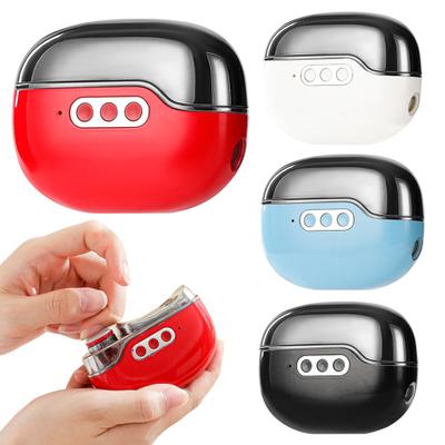 2-i-1 Elektrisk Nagelklippare Automatisk Barn Vuxna Seniorer Nagelklippare med LED-ljus Baby Manikyr Slipfil Fingernagelskärare Polerare